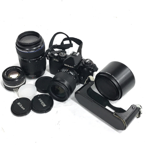 Nikon FE2 NIKKOR 50mm 1:1.4 OLYMPUS ZUIKO DIGITAL 70-300mm 1:4-5.6 一眼レフ MF フィルムカメラ 含 まとめ セット