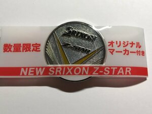 【S】新品未使用 スリクソン SRIXON ゴルフボールマーカー ノベルティ ゴルフアクセサリー シルバーカラー Z-STAR