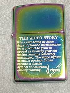 本体のみ　2002年　スペクトラム　THE ZIPPO STORY　zippo　未使用