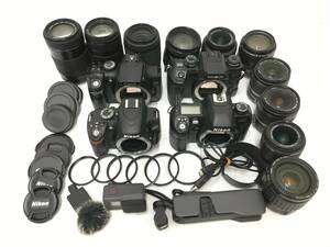 ☆ デジタルカメラ まとめ 1 ☆ Nikon F80 + Nikon D3200 + Canon EOS + MINOLTA α-7 + GoPro 他レンズ10本 アクションカメラ