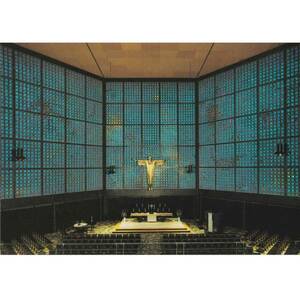 即決　新品★ ドイツ発 kaiser wilhelm church altar ポストカード