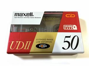 レトロ 当時物 自宅保管品 マクセル カセットテープ UDⅡ ハイポジ 50分 新品 未開封