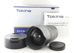 ☆人気　トキナー Tokina 16-28mm f2.8 AT-X PRO キャノンEF　CANON　元箱・フード・キャップ付き