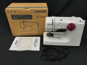 0501-117T⑨6127 ミシン JANOME ジャノメ IJ-340 箱あり　裁縫　ホワイトカラー　ハンドメイド　家庭用