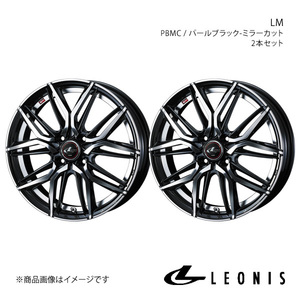 LEONIS/LM フィット/フィットアリア GD1/2/3/4/5/6/7/8/9 アルミホイール2本セット【14×5.5J 4-100 INSET42 PBMC】0040770×2