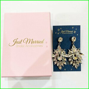 中古美品●Just Married/ジャストマリッド●シャンデリアピアス ブライダルアクセサリー イヤリング 札幌