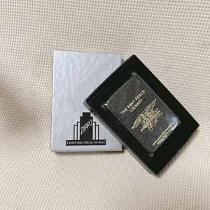 【未使用】zippo ジッポー THE NAVY SEALS U.S.NAVY ブラック ヴィンテージ ライダー