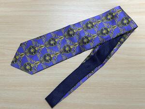 【1円スタート 美品】ヴェルサーチ　GIANNIVERSACE パープル GIANNI VERSACE ネクタイ