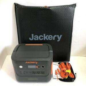 【未使用保管品】Jackery JE-1000C ポータブル電源 1000Plus + ソラーパネル100W 1枚 セット ジャクリ 地震 防災 アウトドア