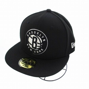 ニューエラ NEW ERA 59FIFTY Aba Reta Nba Brooklyn Nets 野球帽 ベースボールキャップ 7 55.8cm 黒 ブラック /KH メンズ