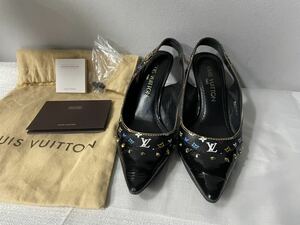 LOUIS VUITTON ルイヴィトンマルチカラーサンダルパンプスミュール