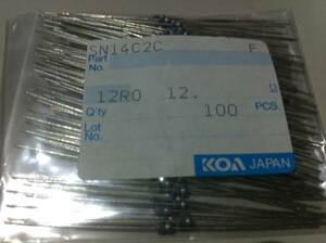 KOA SN14C2C 1/4w　12Ω F ±1％ 100本1袋 (10)