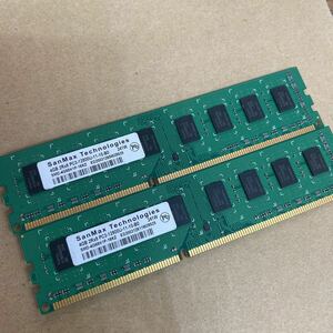 SanMax 4GB 2RX8 PC3-12800U 2枚セット