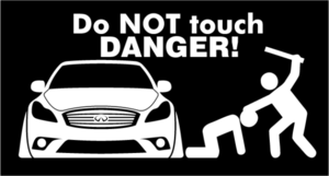 送料無料!!Do NOT touch G37☆ステッカー!!!!!USDMJDM