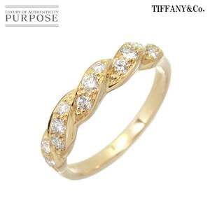 ティファニー TIFFANY&Co. 12号 リング ダイヤ K18 YG イエローゴールド 750 指輪 Diamond Ring 90191149