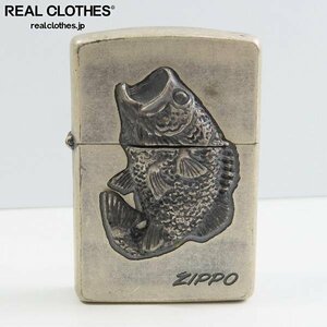 ZIPPO/ジッポー 魚/フィッシュ ブラッシュド加工 1992年製 /LPL