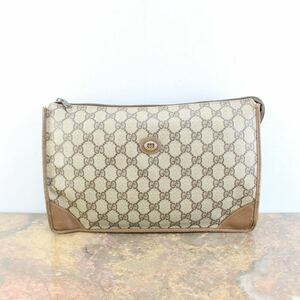 OLD GUCCI GG PATTERNED CLUTCH BAG MADE IN ITALY/オールドグッチGG柄クラッチバッグ