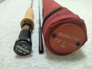 ◇美品 オービス スーパーファイン セブンイレブン 7’11” #4 Full Flex 4.5 Orvis superfine Graphite SEVEN ELEVEN 4番 フライロッド◇