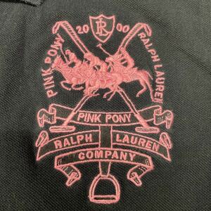 pink pony 2000 ラルフローン Ralph Lauren 半袖 ポロシャツ 黒 ブラック XLサイズ 身幅は、メンズの日本サイズのMぐらいあります