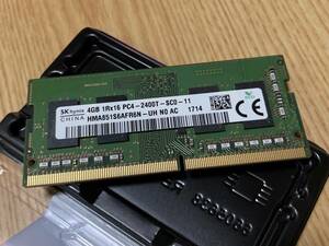 ノートパソコン用メモリ hynix PC4-2400T 4GB 1R16 一枚 送料込み
