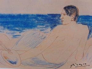 パブロ・ピカソ、海辺の画家、海外版超希少レゾネ、新品額付