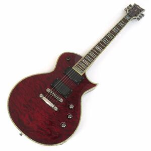 092s☆Ltd ESP EC-1000 ブラックチェリー レスポール エレキギター ※中古