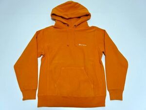 CHAMPION 1970s MODEL REVERSE WEAVE HOODED SWEATSHIRT S size / チャンピオン スウェット パーカー 単色タグ復刻 オレンジ メンズ