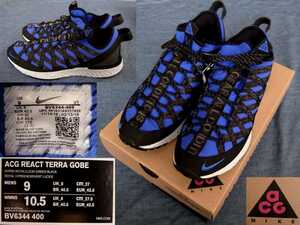 新品未使用 NIKE ナイキ　ACG REACT TERRA GOBE サイズ 9 BV6344-400　ナイキ ACG リアクト テラ ゴービーHYPER ROYAL ロイヤル VINTAGE