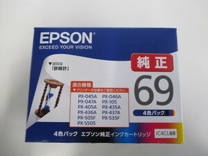 未使用 エプソン純正 インクカートリッジ 砂時計 IC4CL69 4色パック EPSON 激安1円スタート