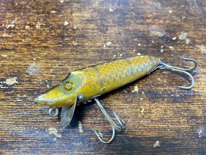 20s Heddon BABY VAMP ウッド!! 希少モデル!! オールド!! グラスアイ!! Lリグ!! /オールドへドン ヴァンプ バンプ オールドタックル