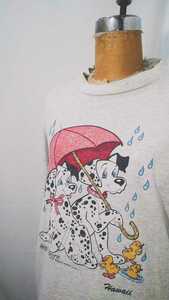 Vintage rain spots disney 101 Dalmatians t-shirt 90s 101匹わんちゃん レインスポット ディズニー 93年 アメリカ製 ビンテージ
