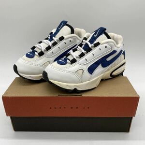 【17cm】90s NIKE AIR MAX TRIAX JR (BP) WHITE 90年代 ナイキ エア マックス トライアックス ホワイト ブルー 子供用 (651162 141) 1026