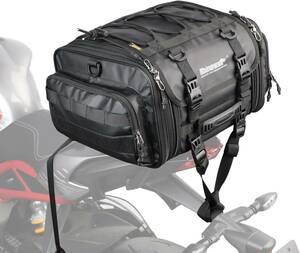 MT4026 ブラック19L-26L Rhinowalk バイク用シートバッグ ツーリングバッグ 19L-26L可変容量 小型 防