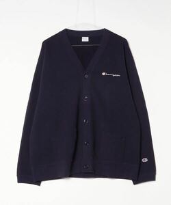 「Champion」 ワンポイントカーディガン L ネイビー メンズ