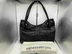 vanessabruno ヴァネッサ・ブリューノ ハンドバッグ レザー 本革 ブラック 黒 横幅約34cm 保存袋付き