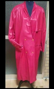 超レアラム羊革のとても柔らかなItaly製コートですItalyならではの発色です　ピンク 　コート