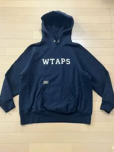 WTAPS 17AW DESIGN HOODED/SWEATSHIRT. COTTON サイズM ブラック パーカー college 