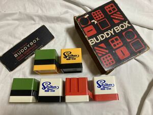 昭和レトロ～可愛い　BUDDYBOX（バデイボック）6種類3セットで36通り以上のセットが楽しめ面白く頭の体操にも！文房具貯金箱