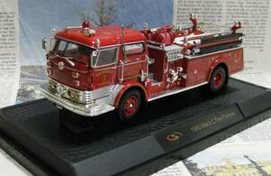 ★激レア絶版*Signature Models*1/50*1960 Mack Fire Truck レッド*消防車≠フランクリンミント