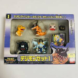 【中古品】BANDAI バンダイ デジモアドベンチャー ザ・デジモン デジモンセット1 グレイモン エンジェモン デビモン アグモン etc.