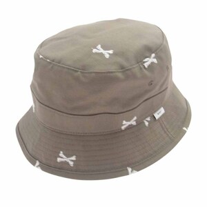 WTAPS ダブルタップス 22SS 221HCDT-HT16 BUCKET 02 HAT クロスボーン バケットハット ベージュ系 X03【中古】