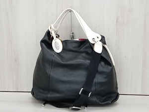 FURLA ブラック ホワイト 181649 フルラ 2way ハンドバッグ