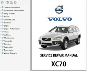 ボルボ　XC70　 ワークショップマニュアル 整備書 ボディー修理 修理書 配線図