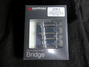 ★新品セール/最安値！★GOTOH／203B-4-C◆国産 高品質 高精度！ ４弦 Bass用ブリッジ ゴトー Chrome／クローム