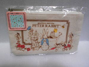 ピーターラビット　PETER RABBIT　フラットポーチ　1個