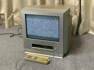 TTJ314 動作品 ソニー SONY テレビデオ KV-14MVF2 トリニトロン Trinitron ブラウン管テレビ 2003年製 リモコン付