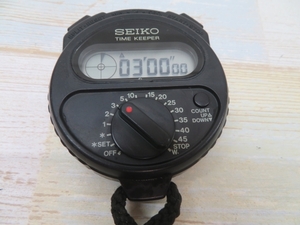 ■SEIKO S321-4000 ストップウォッチ TIME KEEPER セイコー タイムキーパー 電池交換済み 動作品 94780■！！