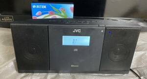 JVC コンパクトコンポーネントシステム NX-PB30　ラジオ/ＣＤ/ブルートース対応（ブラックモデル)　中古正常動作品本体です。