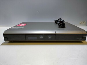 A410 SHARP DVDレコーダー DV-AC82 通電確認済み ジャンク （電源+B-CAS付き)