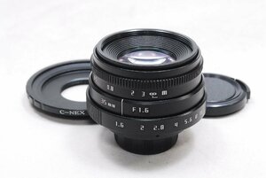 ★新品未使用品★Fujian CCTV 35mm F1.6 BK Cマウント SONY ソニー NEX αEマウント ミラーレス Cマウント 大口径レンズ